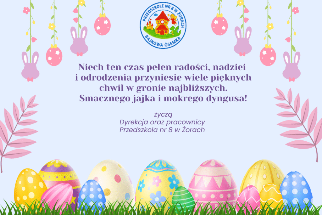 Green and White Illustrative Cute Happy Easter Greeting Card